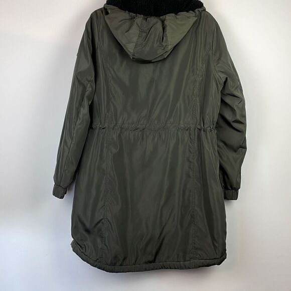 Lucky Brand Hooded Lined Anorak Water Resistant Jacket  Light Olive Green L - Picture 10 of 11